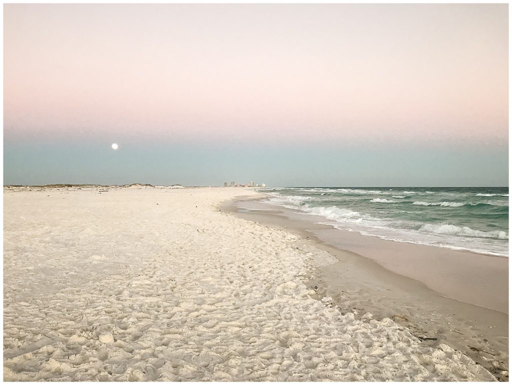 Winter Sunset at Pensacola Beach - Jennifer Beal Pensacola Family Photographer 