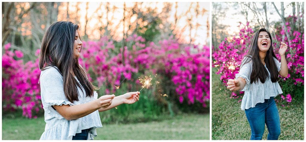 Senior Photo Session Sparkler Ideas. Pensacola Senior Photography