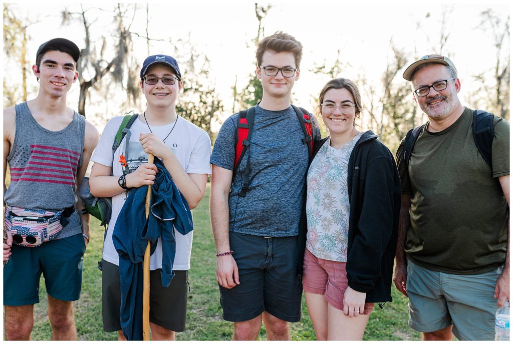 Group after hiking the strenuous 3 mile loop at Torreya State Park. Pensacola Photography