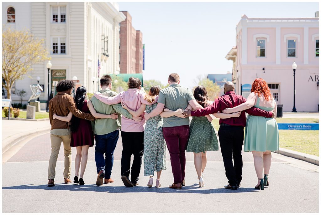 UWF senior theatre majors graduation photo session in downtown Pensacola. Pensacola Photographer