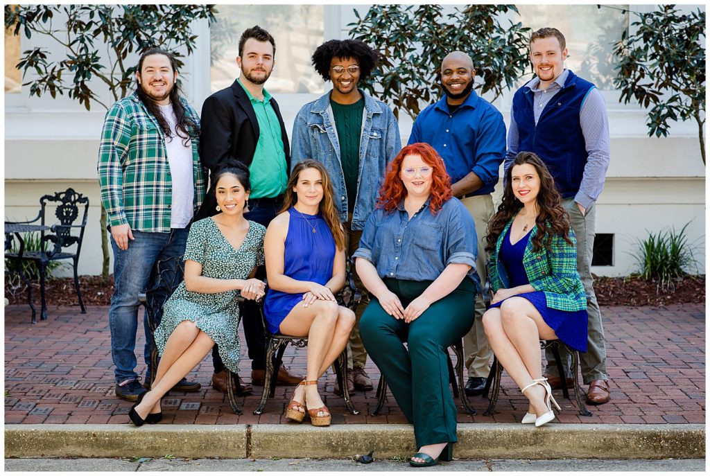 UWF senior theatre majors graduation photo session in downtown Pensacola. Pensacola Photographer