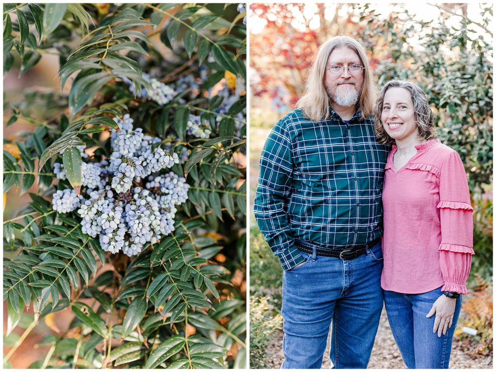 Beautiful bloom and couple portrait during Cantonment family photo session. Pensacola Photographer