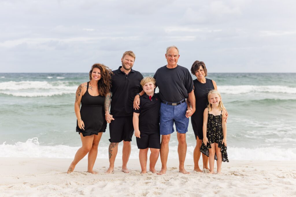 Finding a family photographer for a Pensacola Beach extended family photo session