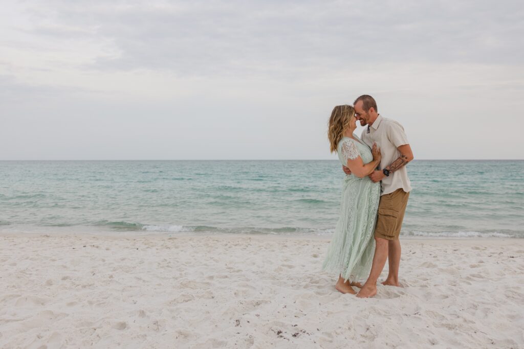 Couple hugging on Pensacola Beach